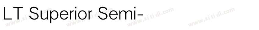 LT Superior Semi字体转换